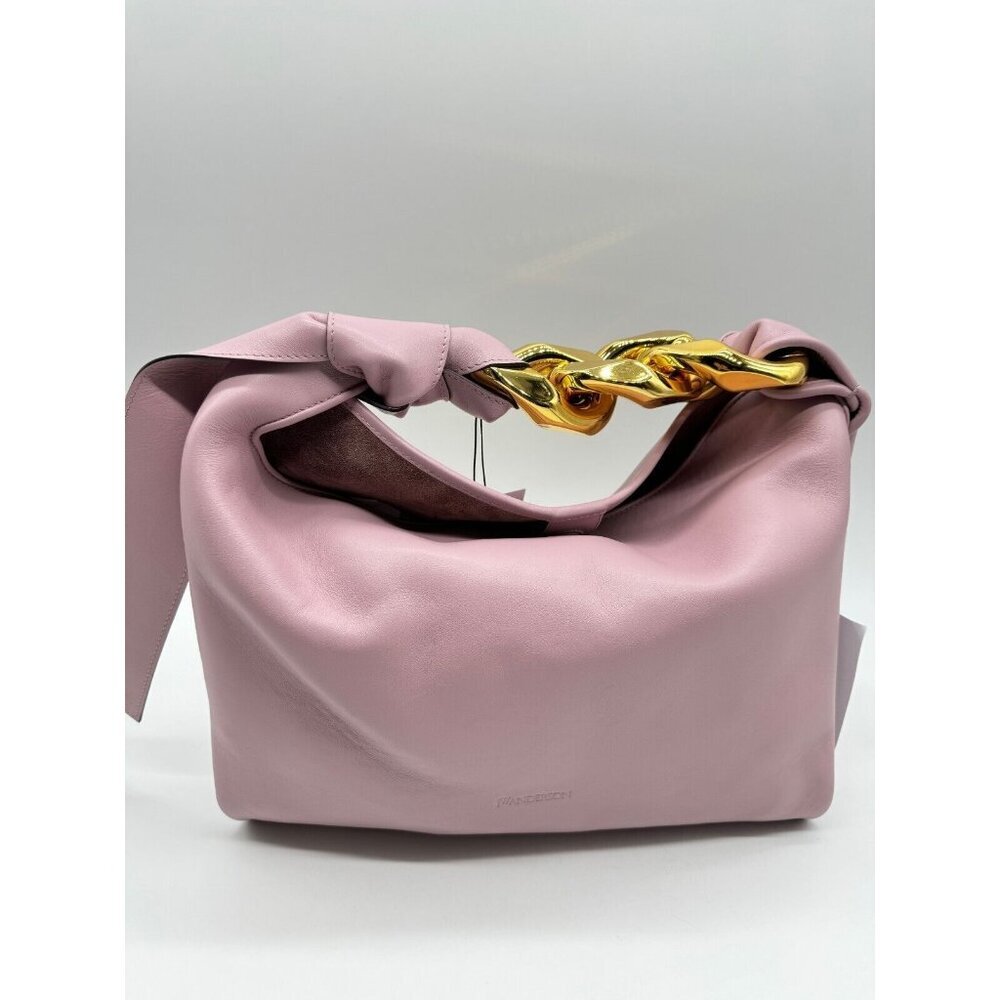 Jw Anderson Medium Leather Chain hobo bag - Pale Pink - Picture 7 of 16